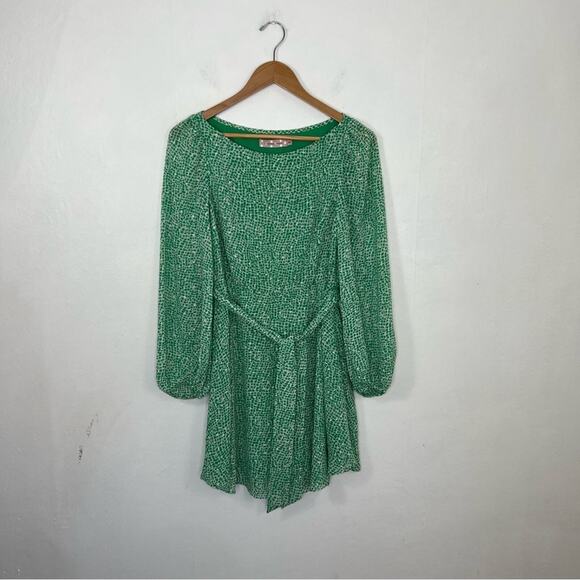 Traffic People Lily Green White Mini Dress Size XS - Picture 14 of 14